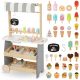  Wooden ice cream parlor on wheels - Mamabrum MAM207 ICE CREAM ice cream cart