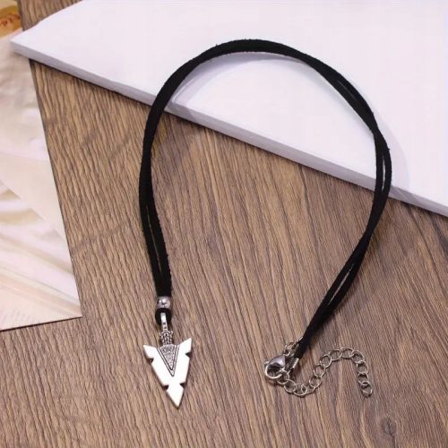 Men's necklace on a strap ARROWHEAD steel pendant