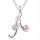  Silver Necklace Pink Heart with Letter Eternal Love Letter A SILVER 925