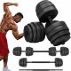  ADJUSTABLE DUMBBELLS + BARB BAR EXERCISE DUMBBELL SET 2x20kg 40KG