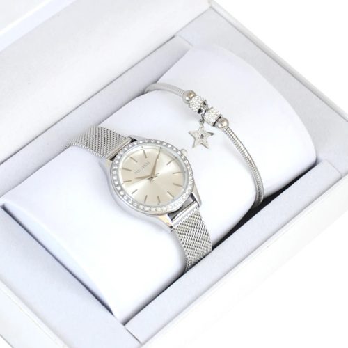  Set of women's watch Paul Lorens VANESSA silver + bracelet Pacific