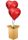  SET OF 2 HELIUM-FILLED BALLOON RED HEARTS Gift in a Box