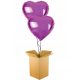  SET OF 2 HELIUM-FILLED BALLOON PINK HEARTS Gift in a Box