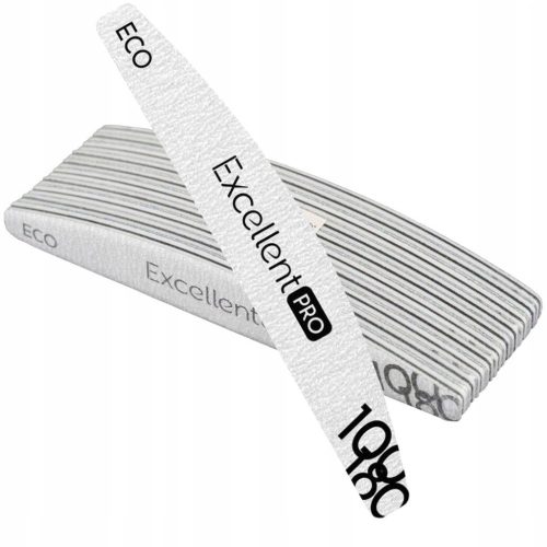  10 x EXCELLENT PRO NAIL FILE BOAT REINFORCED ECO 100/180