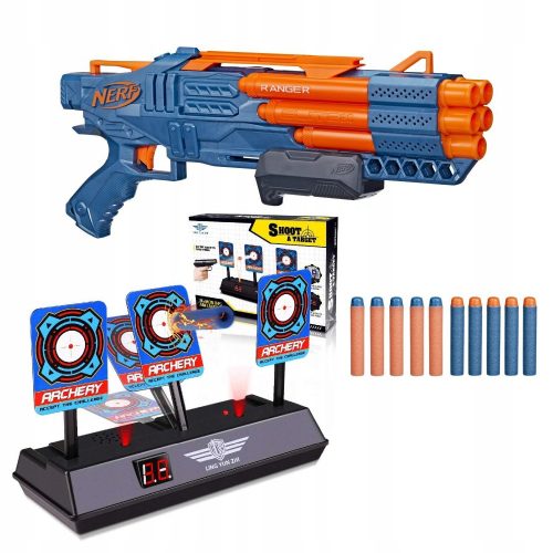  SHOTGUN NERF ELITE 2.0 RANGER KIT plus ELECTRONIC SHIELD 3 TARGETS