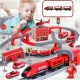  Electric Train Car Track Fire Helicopter Cars BOY'S DAY
