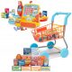  SHOPPING TROLLEY WITH SHOPPING AND CHILDREN'S CASHIER SET