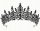  Silver black tiara diadem crown gothic st. andrzejki halloween alternative