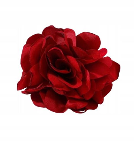  Decorative hairpin red flower rose red brooch pin