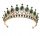  Large gold tiara / diadem wedding crown for bride hen party