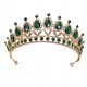  Large gold tiara / diadem wedding crown for bride hen party