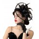  Beautiful fascinator, hat, flower headband, hair clip, black banquet hat