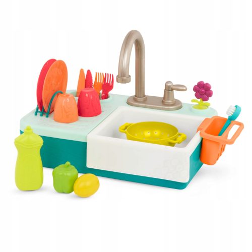  Sink with working faucet and accessories B. Toys