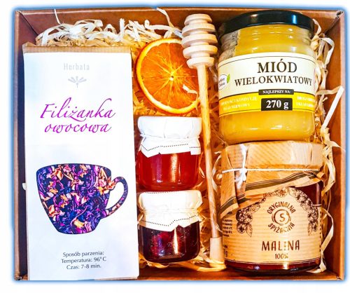  BASKET GIFT SET GIFT GIFT HONEY TEA JAM