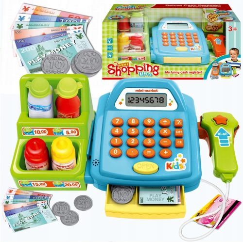  CASH REGISTER FOR CHILDREN ACCESSORIES PRODUCTS BANKNOTES