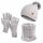  Heyo set hat, neck warmer (turtleneck), gloves HZ0004 universal size gray