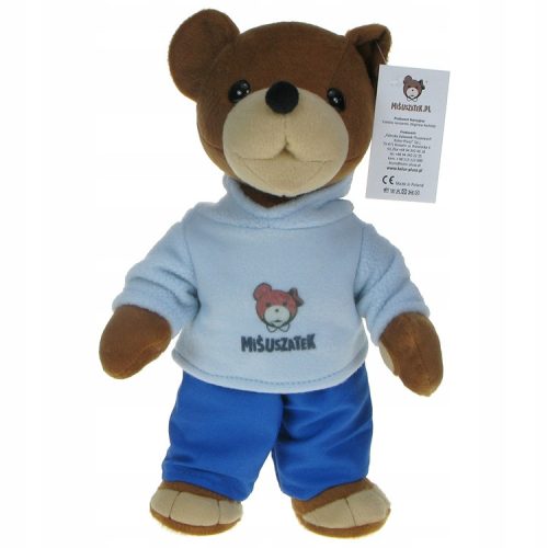  Uszatek Teddy Bear 30 cm - Uszatek Teddy Bear mascot in a fleece sweatshirt