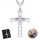  CHAIN WITH CROSS Silver Men's Cross Chain Necklace ITALIAN