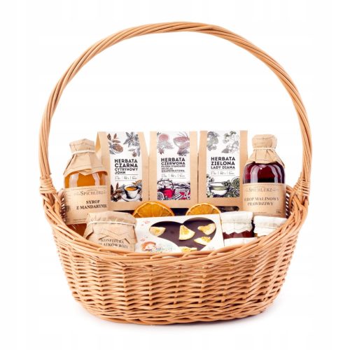  Gift basket TEA SET syrup CHOCOLATE dark jams as a gift