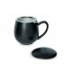  Matte black practical and elegant tea mug gift