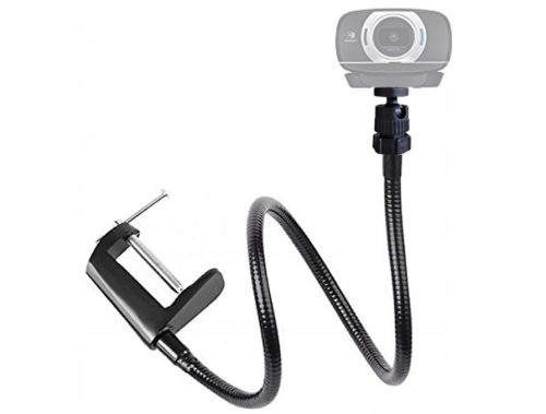  Webcam stand with adjustable gooseneck, height 27"