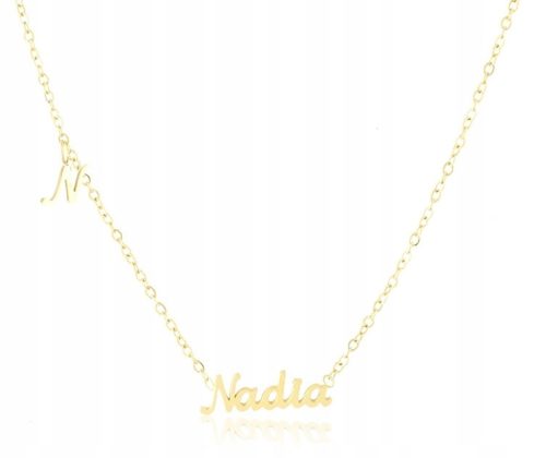  Chain Necklace Celebrity with name and letter name Nadia