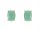  SILVER EARRINGS EMERALD NATURAL 7x5 RHODIUM PLATED GIFT