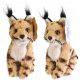  PLUSH LYNX lynx MASCOT plush toy CUDDLY TOY kitten CAT 23cm