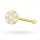  GOLD NOSE EARRING pr. 585 HOOP with Zircons
