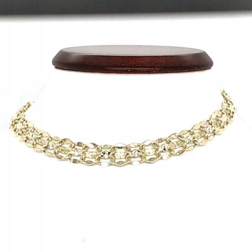  GOLD BRACELET - MARQUISE-LIKE PATTERN, FULLY SHINY