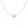  Silver choker necklace clover mother of pearl PR.925 40cm