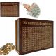  WENGE MONEY BOX CROSS-EXERCISE WITH ENGRAVING YOUR ANY INSCRIPTION GIFT CHALLENGE