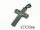  Chain pendant surgical steel black cross geometric matt