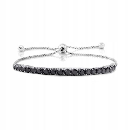  Bracelet s2 White Gold, Black Franko, spinel