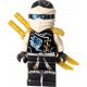  LEGO njo189 figure Zane - Skybound Ninjago + 2 SWORDS LIKE NEW P506