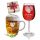  WEDDING GIFT FOR THE BRIDE AND GROOM WEDDING WINE GLASS + BEER MUG