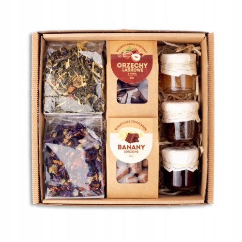  Set of TEA sweets BANANAS in chocolate NUTS jams for a gift