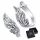  K831 Silver earrings decorated with angel wings, clasps closed, silver 92