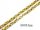  Men's chain surgical steel gold royal weave 60 cm 4mm new