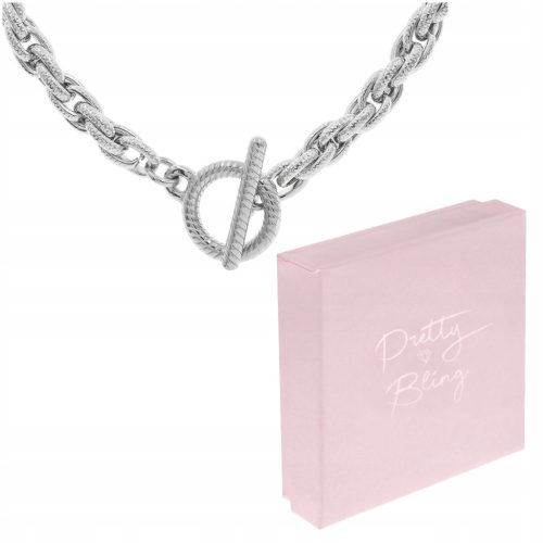  Chain necklace silver steel TOGGLE gift