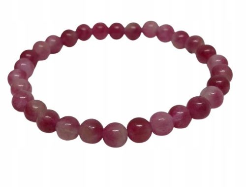  PINK TOURMALINE STONE BRACELET 0.6 cm