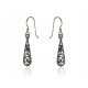  HANGING EARRINGS ORIENTAL PATTERN OPENWORK DROPS TEARFLOWERS k3113