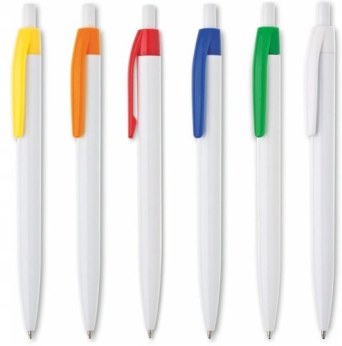  PLASTIC PENS with colorful print, logo, company advertising, 100 pcs.