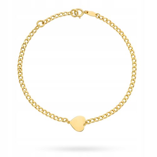  BEAUTIFUL GOLD BRACELET 585 HEART 14k