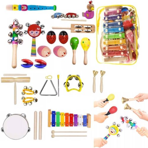  WOODEN MUSICAL INSTRUMENTS XL SET CYMBAL