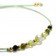  Green Bracelet Natural Stones Frenit Olivine Jade Onyx