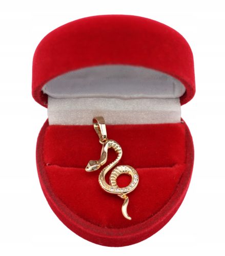  Gold PENDANT made of 316L surgical steel Z913 SNAKE