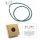  MALACHITE women's necklace natural stones + box