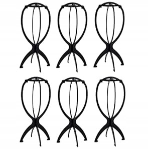  WIG STAND WIGS MANNEQUIN FOLDABLE PORTABLE WIG STAND 6pcs