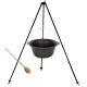  HUNGARIAN CAST IRON HUNTING KETTLE 8 L STAND